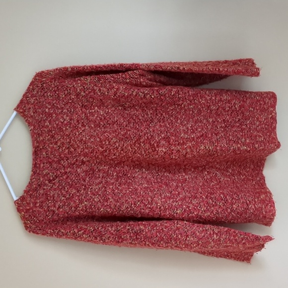 Large Michael Simon New York Multicolor Bright Colorful Sweater Orange Red - Picture 11 of 16